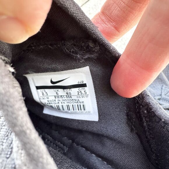 Nike Shoes Womens 8.5 Nike Air Huarache Run Ultra Sneakers Black Low - Picture 6 of 9